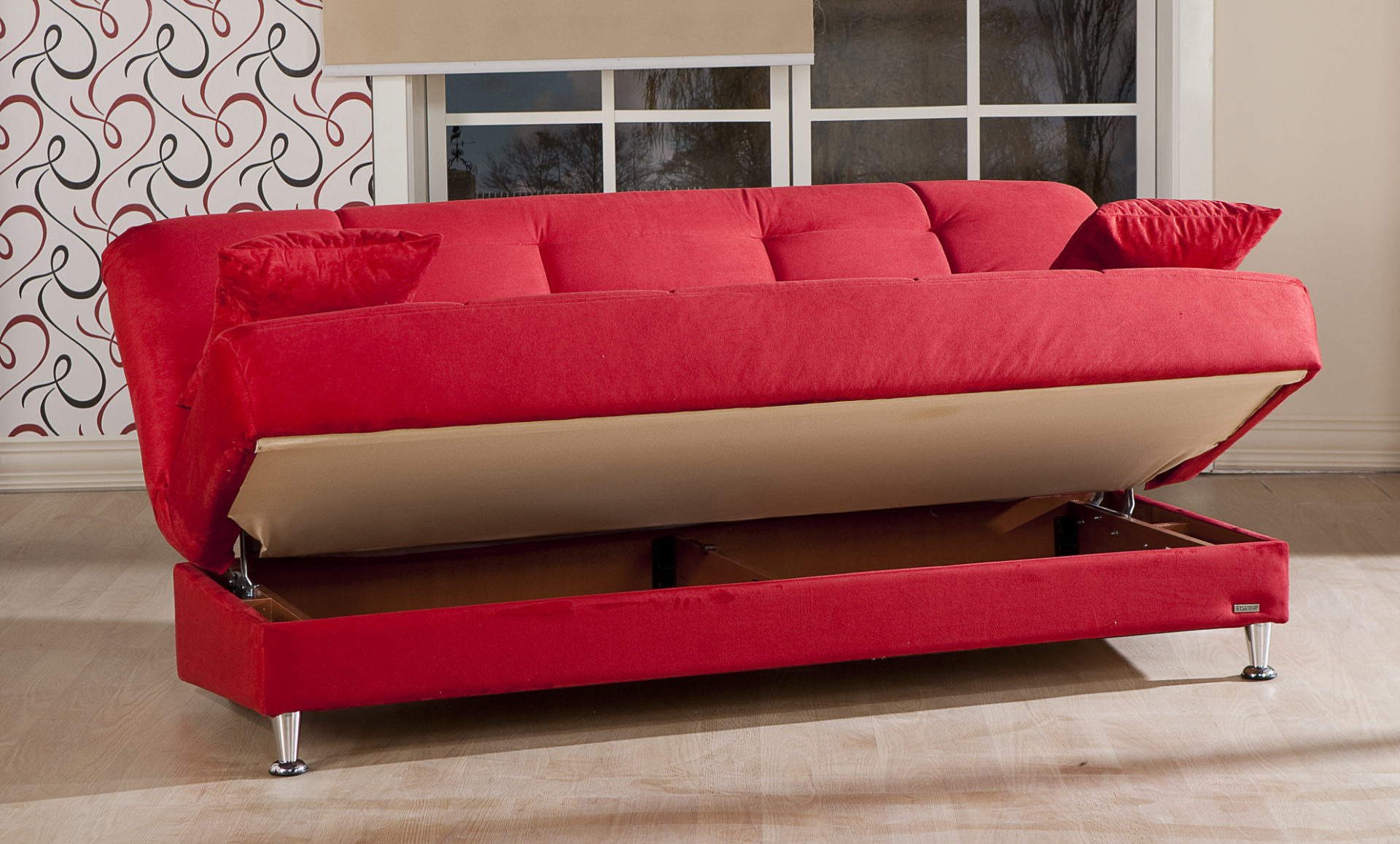 Vegas Sofa Sleeper Rainbow Red