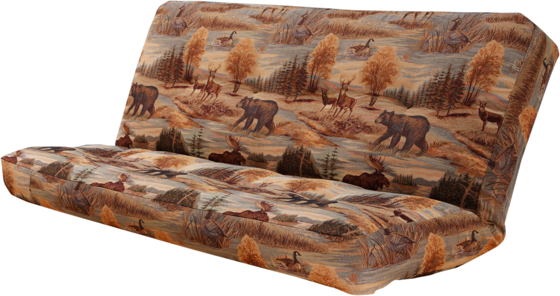 6000 Futon Mattress w Canadian Wildlife Cover - Futon World