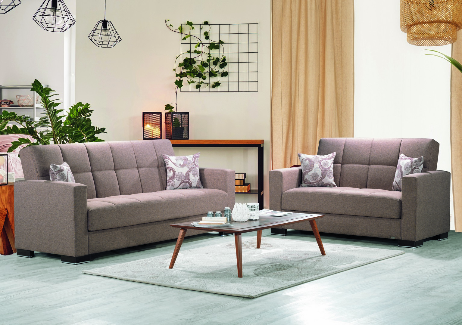 Armada Sofa Sleeper Chenille Polyester Brown